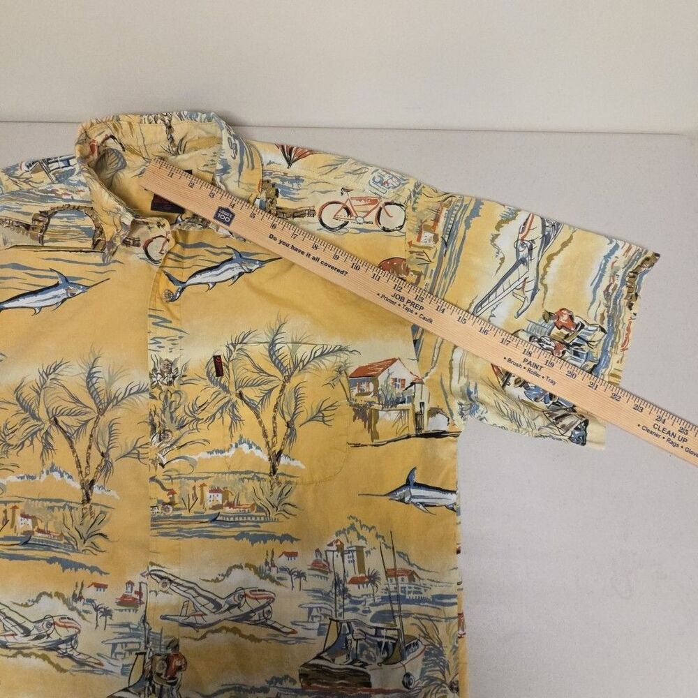 VTG Sportif Men’s Fishing Shirt Large Tropical Fish Print Button Up USA - READ - Picture 16 of 16